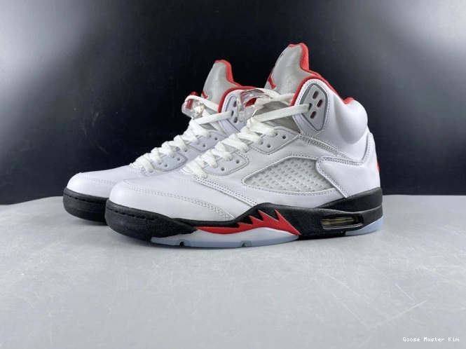 Retro Fire DA1911-102 5 Red Air Tongue Jordan Silver (2020) 0527